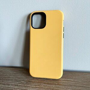 Solid Yellow Phone Case for Apple iPhone 12 Pro Tough Glossy